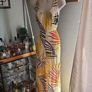 Tropical Print Jumpsuit S